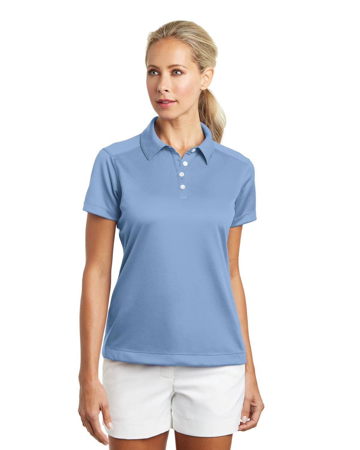 LADIES DRI-FIT PEBBLE TEXTURE POLOS
